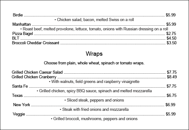 specialities of bagelman 2